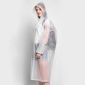 Fashion PEVA Women Man Raincoat Thickened Waterproof Rain Poncho Coat Adult Clear Transparent Camping Hoodie Rainwear Suit.