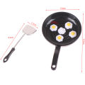 1/12 Dollhouse Simulation Fried Egg Frying Pan Set Dollhouse Miniature Kitchen Decoration Dolls House Accessories.