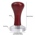 51mm 53mm 58mm Espresso Tamper Coffee Barista Flat Base Coffee Tampers With Wood Handle. 