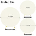Round Wedding Arch Cover Fitted Wedding Arch Stand Cover Round Top Arch Backdrop Cover for Birthday Party Ceremony Banquet Decor.