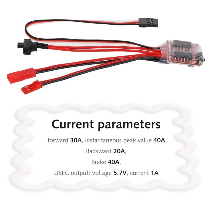 NEEBRC%2030A%20Brushed%20ESC%20Forward%20Backward%20Brake%20Dual%20Way%20Speed%20Controller%20for%201/16%201/18%201/24%20RC%20Mini%20Car%20Boat%20370%20380%20390%20Motor%20-%20Image%202