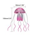 Glow in The Dark Artificial Jellyfish for Fish Tank Luminous Swimming Aquarium Decoration Ocean Themed Ornament Fake Jelly Fish.