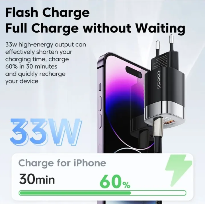 Toocki%2014%20Pro%20Max%2033W%2030W%20GaN%20USB%20C%20Charger%20Type%20C%20Quick%20Charge%20QC%20PD%203.0%203%200%20USB-C%20Fast%20Charging%20For%2014%2013%20Pro%20Max%20Display%20Chargers.%20-%20Image%202