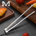1Pc 304 Stainless Steel Barbecue Clip Grill Tongs Meat Cooking Utensils BBQ Baking Silver Kitchen Accessories Camping Supplies. 