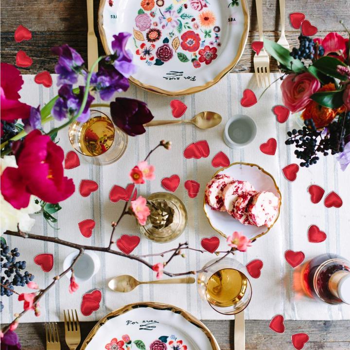 Valentine's%20Day%20200Pcs%20Romantic%20Padded%20Fabric%20Throwing%20Petals%20Love%20Hearts%20for%20Table%20and%20Carpet%20Wedding%20Party%20Decoration%20-%20Image%203