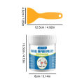 Wall Mending Agent Drywall Repair Kit with Scraper Multipurpose Wall Fixer Paste Quick Fix for Wall Crack 100/200g. 