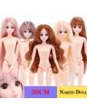 30cm BJD doll 3D real eyes white muscle multi-joint make-up change dress up 26 joints adjustable toys girls handmade dolls. 