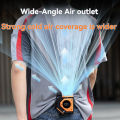 Outdoor waist mounted fan with strong wind power to replace battery, infinite range, neck mounted multifunctional power bank fan. 