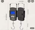 Portable LUGGAGE DIGITAL  Hanging SCALE. 50kg.. 
