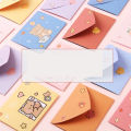 10pcs Bear Rabbit Blessing Thank Envelope Ins Cartoon Decoration Letter Paper Beautiful Cartoon Greeting Card New Year Gifts. 