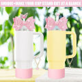 Charm accessories,bow and diamond straw cap for Stanley Cup 40/30 oz accessories with Charm Chain Unlimited for Stanley Tumbler. 