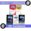 Durex Perfect Companion Combo | Choice Pack | Extra Thin, Extra Dots, Mutual Climax, Air, Extra Time | From HyperMart | Hyper Mart. 