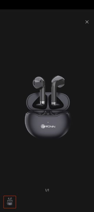 Ronin R475 Wireless Earbuds Bluetooth V5.3 Active Noise On Ear Touch Control  13mm Speakers Upto 7 Hours Play Time