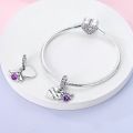 925 Sterling Silver Cute Inspirational Charms Butterfly Bee Hamsa Beads Fit Original Bracelets Energy Jewelry  For Woman. 