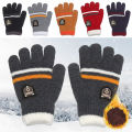 Kids Gloves Winter Full Finger Gloves Knitted Soft Children Mittens 6-12Y Boys Girls Gloves Thick Keep Warm Autumn Glove. 