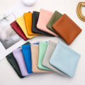 PU Leather Simple Mini Lipstick Makeup Storage Bag Women Square Small Cosmetic Pouch Portable Make Up Key Organizer Bags.