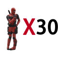 Anime Deadpool 2 Action Figure Sitting lying Posture Model Anime X-Men Mini Doll Decoration Collection Figurine Gifts. 