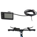 Plug LCD Display S866 Electric Display LCD Meter 24V 36V 48V Electric Scooter Control Panel with Plug.
