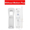 2 in 1 Wireless Bluetooth Remote Controller For Wii Wii U Controle Optional Motion Plus Gamepad Nunchuck Set With Silicone Case.
