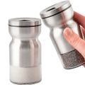 Glass Salt Pot with Stainless Steal Protector. 