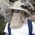 Adjustable Outdoor Fishing Hat Sunscreen Protection Breathable Sunshade Foldable Men Women Hiking Camping Casual Fishing Cap.