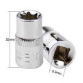 6Pcs 1/4" Ratchet Socket Set Torque wrench Torx Star Female Socket Adapter E Socket Driver Joint Hand Tools E4 E5 E6 E7 E8 E10. 
