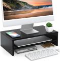 VTEC Home Modern Wooden Monitor Stand / 2-Tier / Arm Riser / Desk Storage Organizer / Laptop Printer Stand / Desktop Monitor Stand / LCD TV Laptop Rack / Computer Screen Riser / Shelf Platform / Office Desk Tool / Kids Table Tool - KTT 305. 