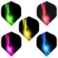 Yernea New Darts Flight 15Pcs/5set Professional 2D Dart Flight Color Aurora Tail Dart Accessories Wholesale. 