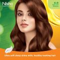 Nisha Cream Permanent Hair Color Natural Brown (Pack Of 1). 