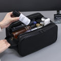 Multi Pockets PU Toiletry Bag For Women Men Travel Essentials Makeup Bag Waterproof Hanging Bag Cosmetic Washing Organizer Bag.