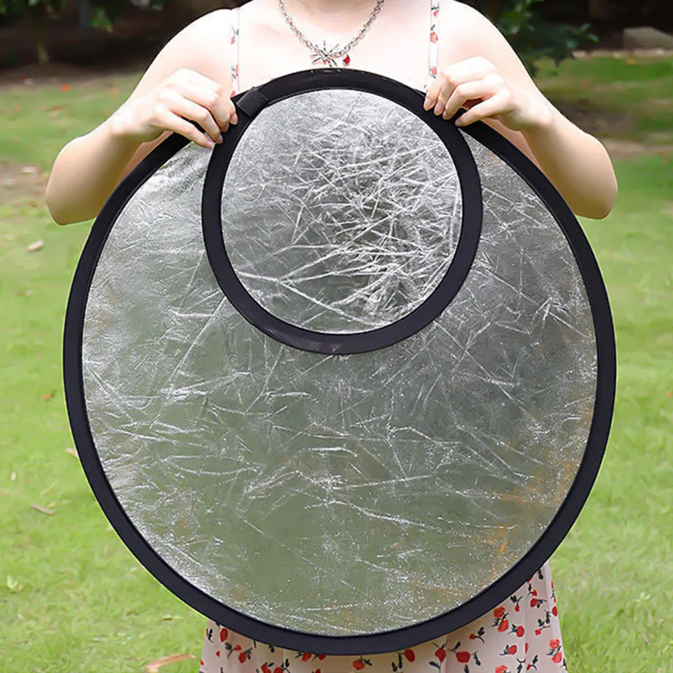 Light Diffuser Photography Light Reflectors 2-In-1Collapsible