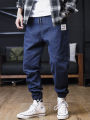 Plus Size Jeans Men Loose Joggers Streetwear Harem Jeans Cargo Pants Ankle-Length Denim Trousers. 