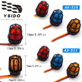 RC Multi-function Flashing Rotating LED Light Bar Alarming Lamp for 1/14 Tamiya Tractor Police 1/10 Crawler Truck RC Car Parts.