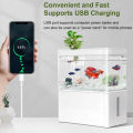 Fish tank living room small landscape ecological tank household USB powered mini tank fish tank. 