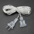 3M 5M Power Extension Cord For EU Plug LED Holiday Light String Extension Standard Switch Cable Christmas Curtain Light. 