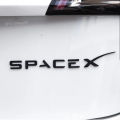 SpaceX Letters Sticker for Tesla Model 3 X Y S Tail Letter Label Emblem Car Accessories Stickers Logo Emblems Zinc Alloy SPACEX.