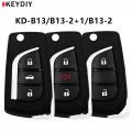 5PCS/Lot KEYDIY B13 Car Remote Key KD B13-2/B13-2+1 Universal Car Key for Toyota Style KD900 B Series KD-X2/KD-MAX/KD MINI Key.