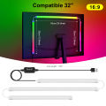 RGBIC Computer Display Screen Ambient Light USB LED Strip PC Gaming Backlight Decor For 24/27/32/34/49 inch monitor. 