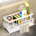 Kitchen Shelf Rag Storage Drainage Shelf No-Punch Storage Rack Home Spice Rack Sink Tap Sink Drainage Rack Kitchen Accessories. 