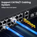 AMPCOM CAT7 RJ45 Connector, Pass Through STP RJ45 Ethernet Plug with 1.5mm Load Bar for Cat 6A / 7 Network Cable - 10/30 Pack.