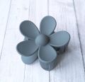 Flower design hair claw clip (catcher) in matte solid new faishon hair accessories for girls and womens. 