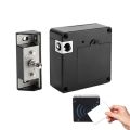 Smart Drawer Lock Invisible Electronic RFID 13.56MHz IC Cabinet Lock Unlock Intelligent Keyless Sensor Lock Easy To Install.