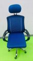 (FP-M-23-Ss) Executive office chair V-mash Blue Revolving Chair with Headrest Chair.