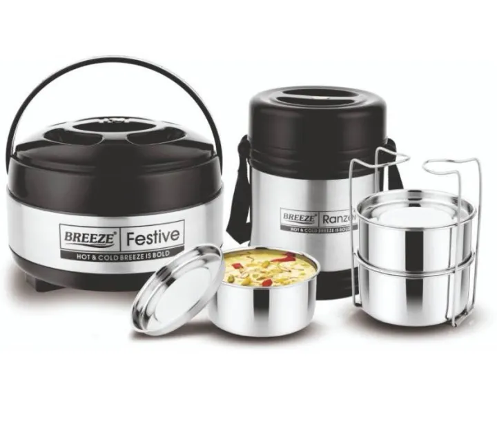 BREEZE%20Stainless%20steel%20gift%20set(lunch%20box%20750ml%20and%20casserole%201100ml)%203%20Containers%20Lunch%20Box%20(750%20ml,%20Thermoware)%20-%20Image%204