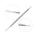 High Quality Stainless Steel Blackhead Pimples Acne Double Rings Squeeze Extractor Tool.