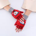 Crochet Flip Top Gloves Winter Women Warm Half Finger Gloves Thick Keep Warm Fingerless Gloves Christmas Knitted Gloves Soft. 