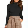 High Quality Ladies High Neck Long Sleeve T Shirts. 