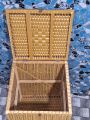 Beautiful wood Hand Made Laundry Basket ( Plastic & Wood ). 