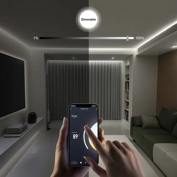 Zigbee%203.0%20Smart%20WiFi%20CCT%20COB%20Strip%20Light%202700K-6500K%20Dimmable%20608LED/M%20Work%20With%20Zigbee%20Hub%20Gateway%20Alexa%20%20Home%20APP%20Voice%20lightify%20-%20Image%203