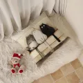 Three kitten pillowcase, 18x18 inches, suitable for living room, bedroom, decoration (without pillow core). 